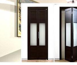 Межкомнатные пластиковые двери гармошкой раздвижные - тип 2