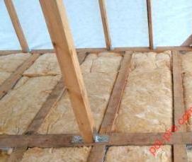 Минеральная вата для деревянного дома - вариант 4