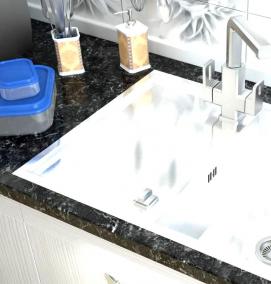 Мойка для кухни нержавейка накладная - вариант 2