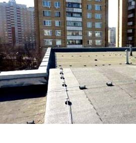 Молниезащита плоской крыши - тип 4