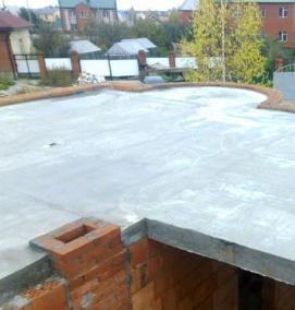 Монолитная плита перекрытия - тип 4