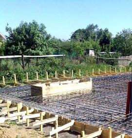 Монолитный фундамент - тип 1