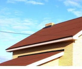 Монтаж андулиновой кровли - модель 4