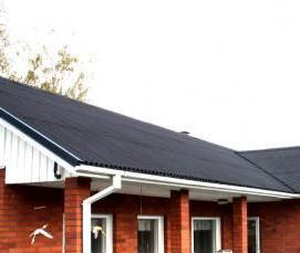 Монтаж андулиновой кровли - модель 3