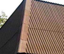 Монтаж андулиновой кровли - модель 2