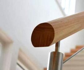 Монтаж деревянных перил - тип 1