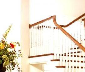 Монтаж деревянных перил - тип 4