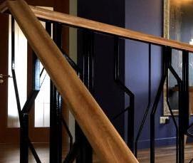 Монтаж деревянных перил - тип 2