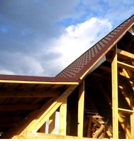 Монтаж двухскатной крыши - вариант 4