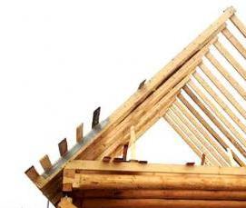 Монтаж двускатной кровли - вариант 3