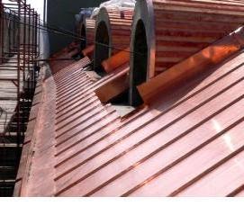 Монтаж фальцевой кровли из алюминия - вариант 1