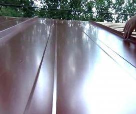 Монтаж фальцевой кровли из алюминия - вариант 4