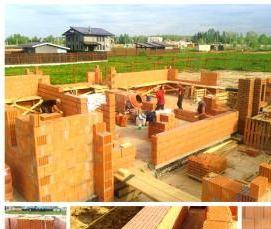 Монтаж газосиликатных блоков - модель 3