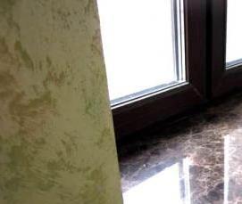 Монтаж каменного подоконника - тип 4