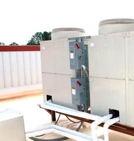 Монтаж компрессорно конденсаторного блока - тип 4