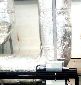 Монтаж компрессорно конденсаторного блока - тип 2