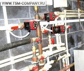 Монтаж котла отопления в доме - тип 2