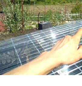 Монтаж кровельного поликарбоната - модель 4