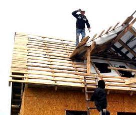 Монтаж кровли из ондулина - вариант 2