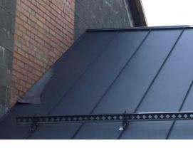 Монтаж кровли типа кликфальц - тип 1