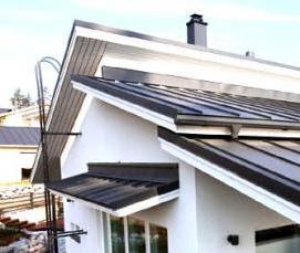 Монтаж кровли типа кликфальц - тип 3