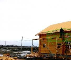 Монтаж круглой крыши - тип 2