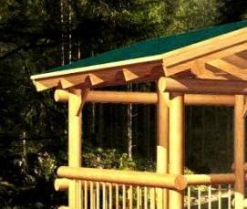 Монтаж крыши беседки - вариант 3