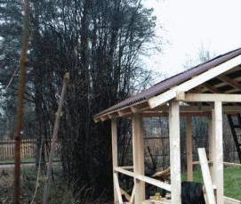 Монтаж крыши беседки - вариант 2