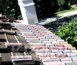 Монтаж крыши черепицей - модель 2