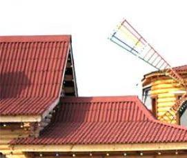 Монтаж крыши деревянного дома - модель 2