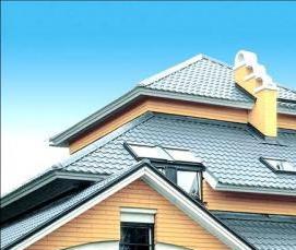 Монтаж крыши дома - модель 2