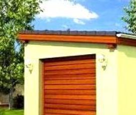 Монтаж крыши гаража - тип 1