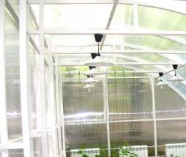 Монтаж крыши из поликарбоната - вариант 1