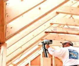 Монтаж крыши каркасного дома - модель 4