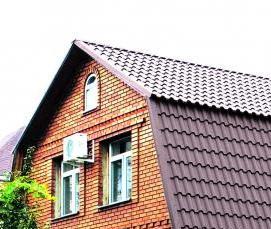 Монтаж ломаной крыши - тип 3