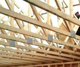 Монтаж ломаной крыши - тип 2