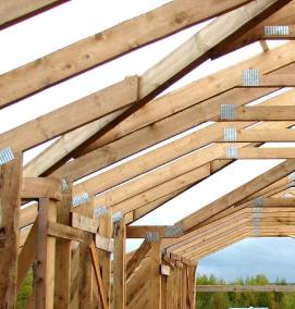 Монтаж мансардной крыши - модель 2