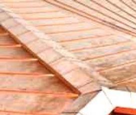 Монтаж медной кровли - модель 1