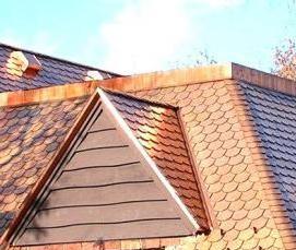 Монтаж медной кровли - модель 3