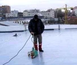 Монтаж мембранной кровли - вариант 3