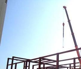 Монтаж металлоконструкций каркаса здания - вариант 1