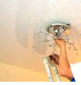 Монтаж накладных светильников - тип 4