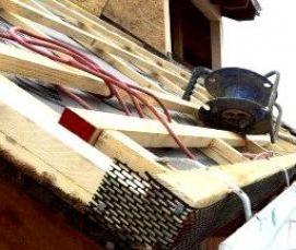 Монтаж оцинкованной крыши - вариант 3