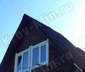 Монтаж ондулина на крышу - вариант 1