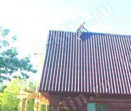 Монтаж ондулина на крышу - вариант 4