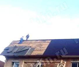 Монтаж ондулина на крышу - вариант 3