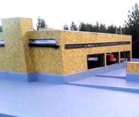 Монтаж плоской эксплуатируемой кровли - вариант 4