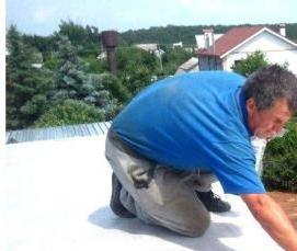 Монтаж плоской кровли - тип 4