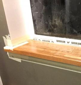 Монтаж подоконника - вариант 1