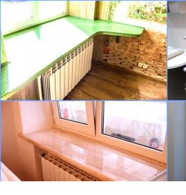 Монтаж подоконника пвх - тип 4